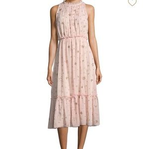 kate spade madison avenue collection pink night sky midi dress